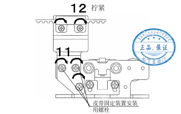 雙開自動門皮帶安裝 雙開自動門皮帶安裝